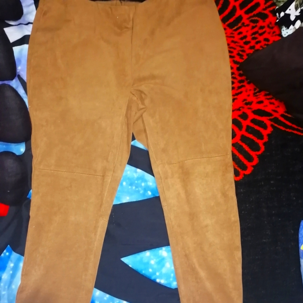 Suede Pants
